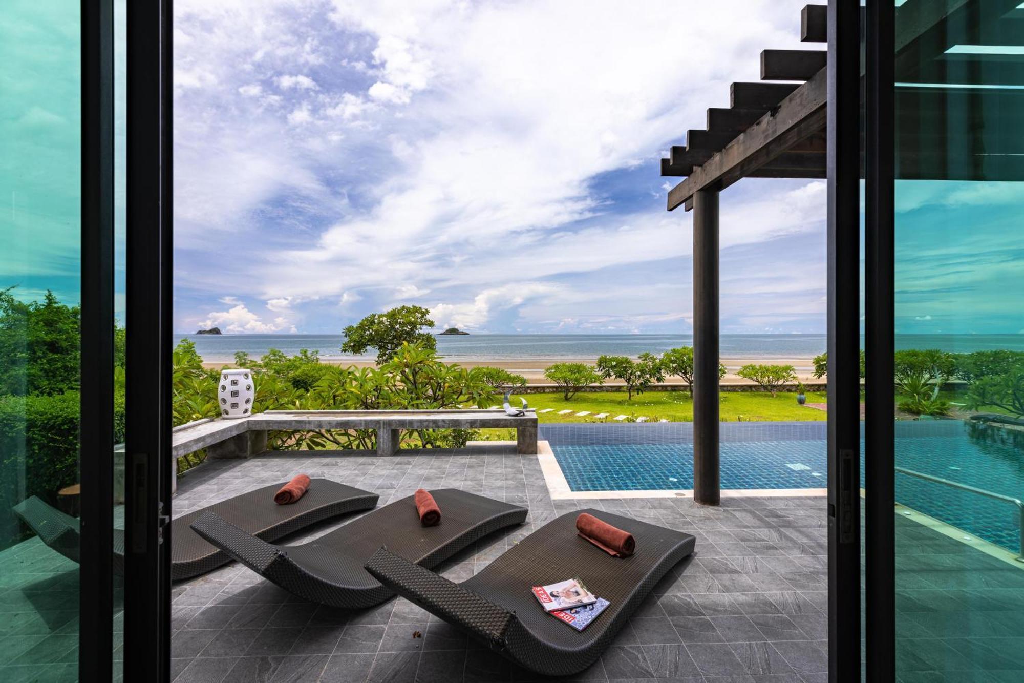 Beachfront Modern 4 Bedroom Pool Villa - Rv HHQ Zewnętrze zdjęcie
